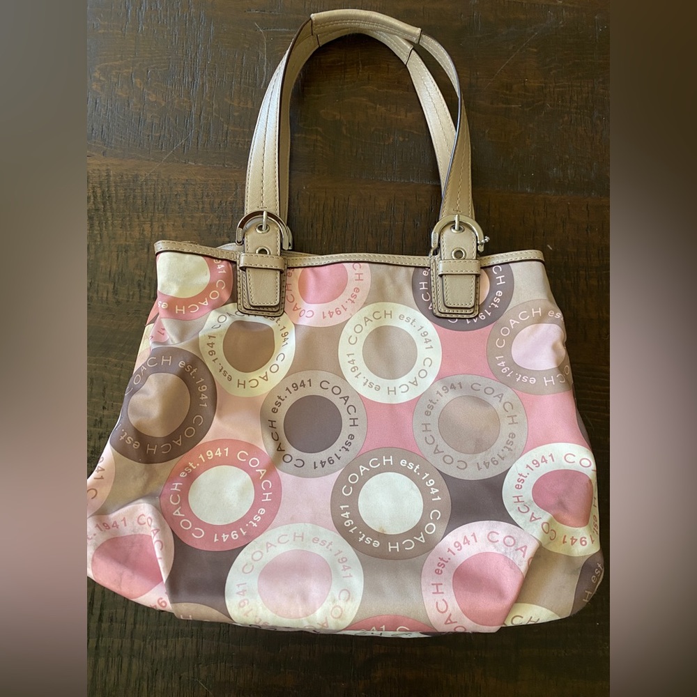 COACH Soho Pink Multi Tote F18442